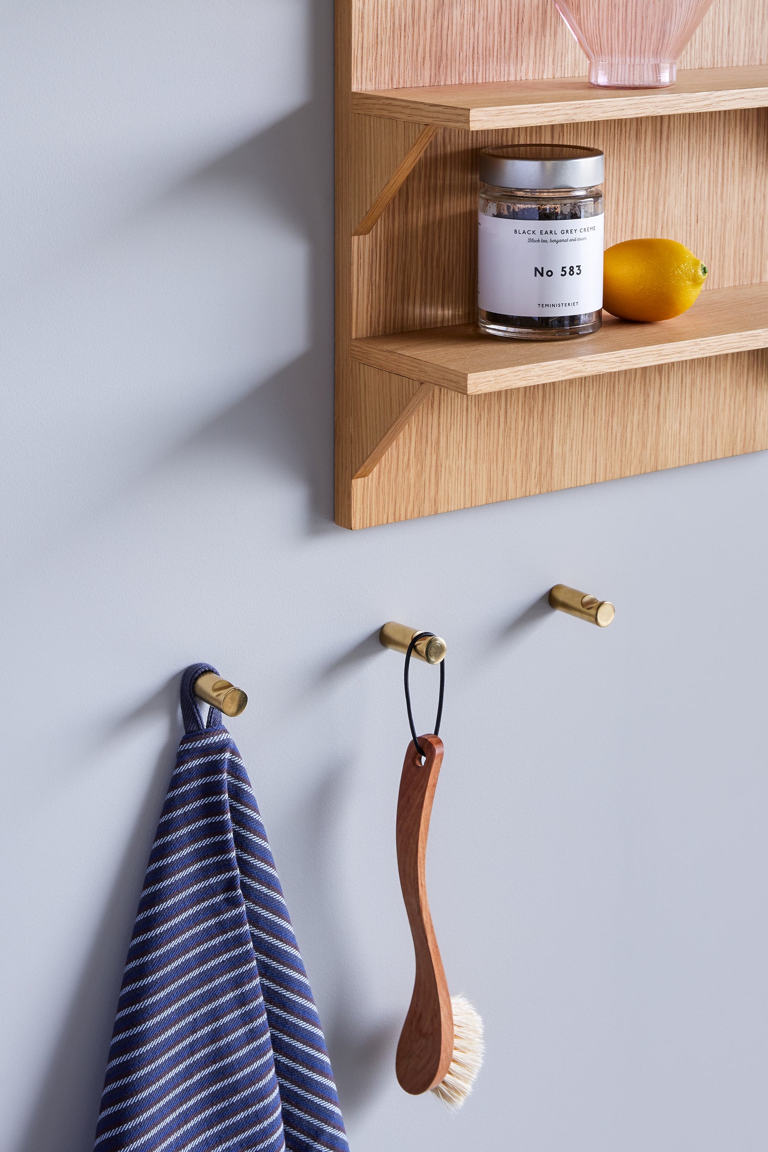 Dot krok messingfarge - Ø2x5cm