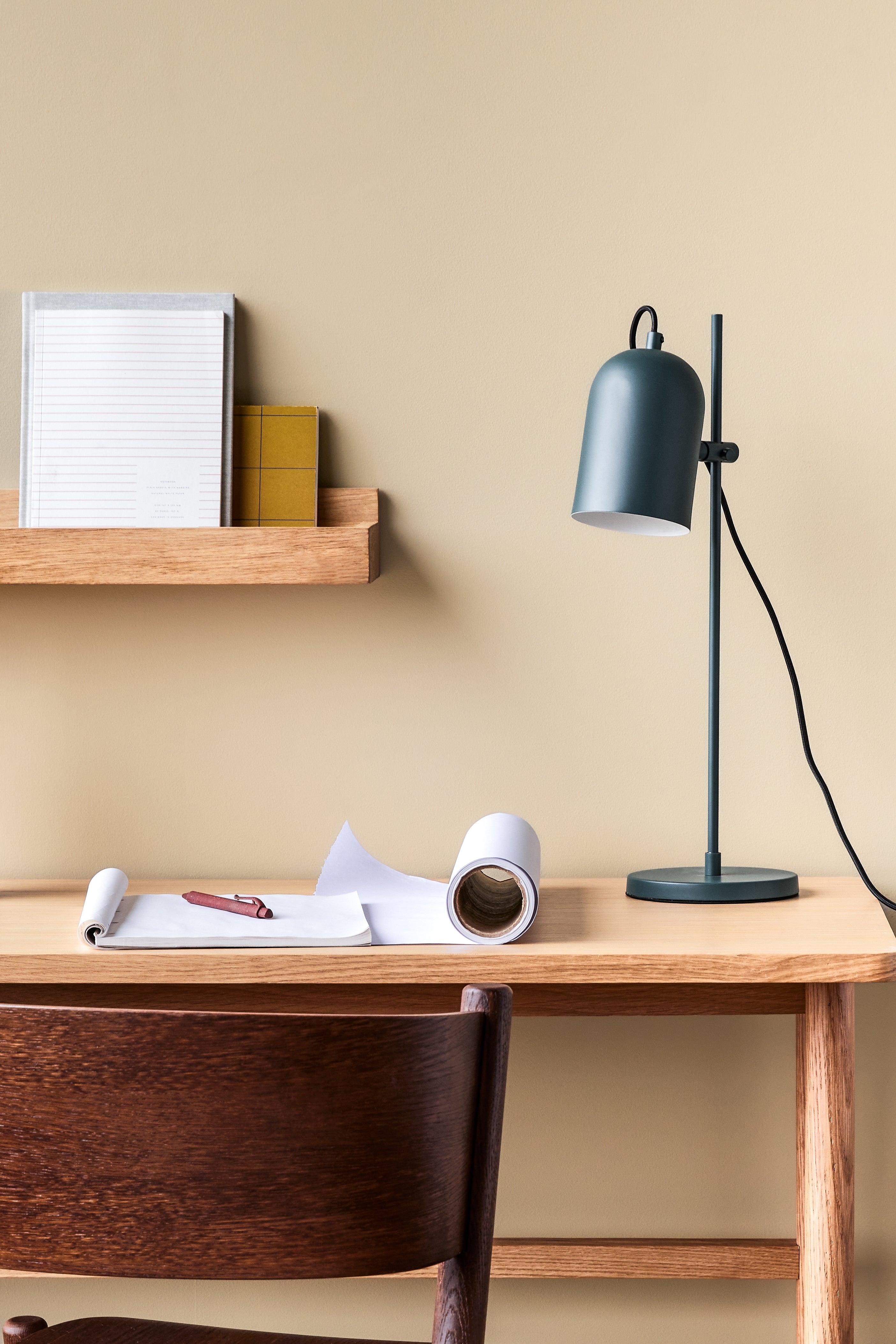 Rørbordlampe blå - 15xh50cm, E14/40W