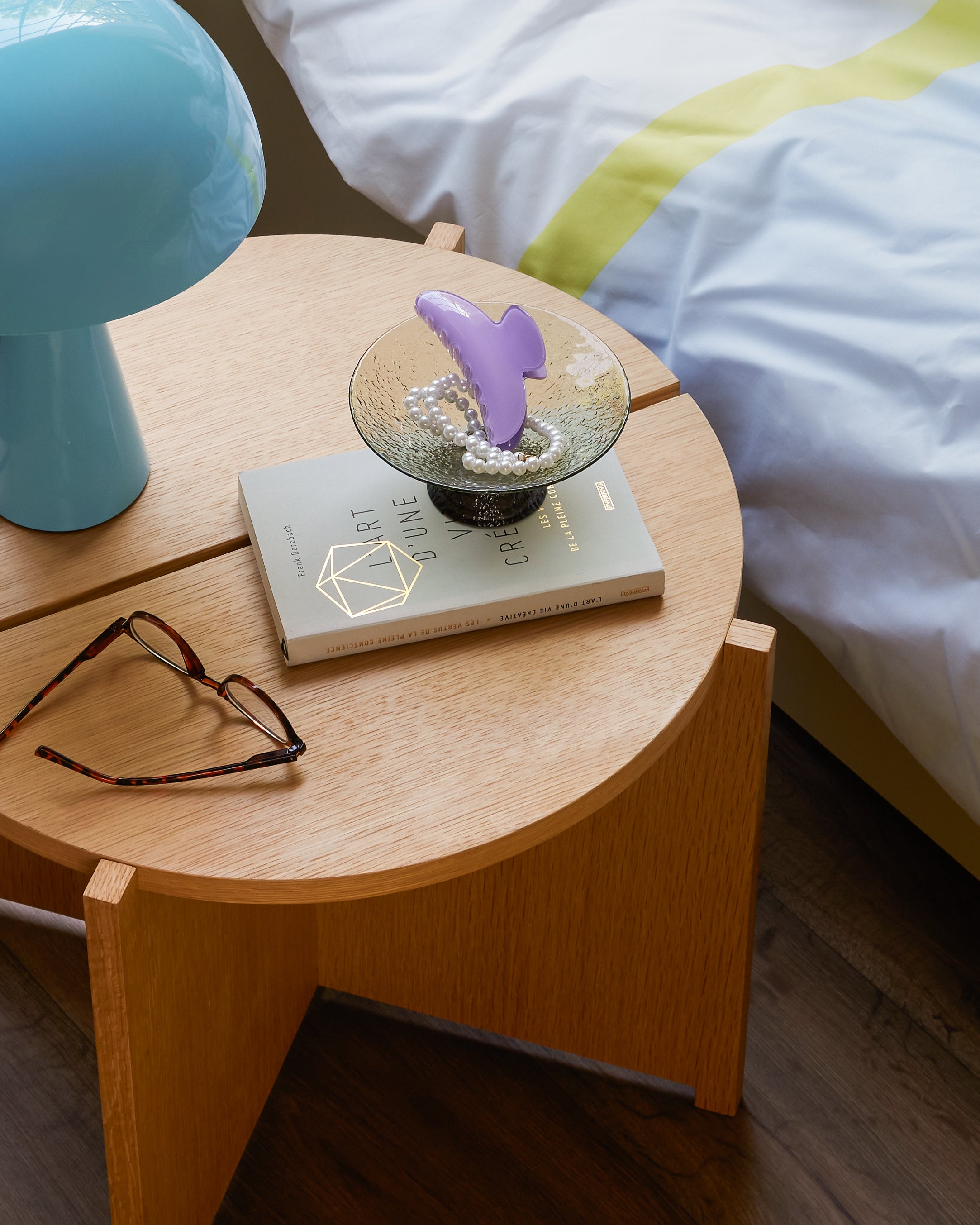 Mush Table Lamp Mini Light Blue - Ø25XH33cm E14