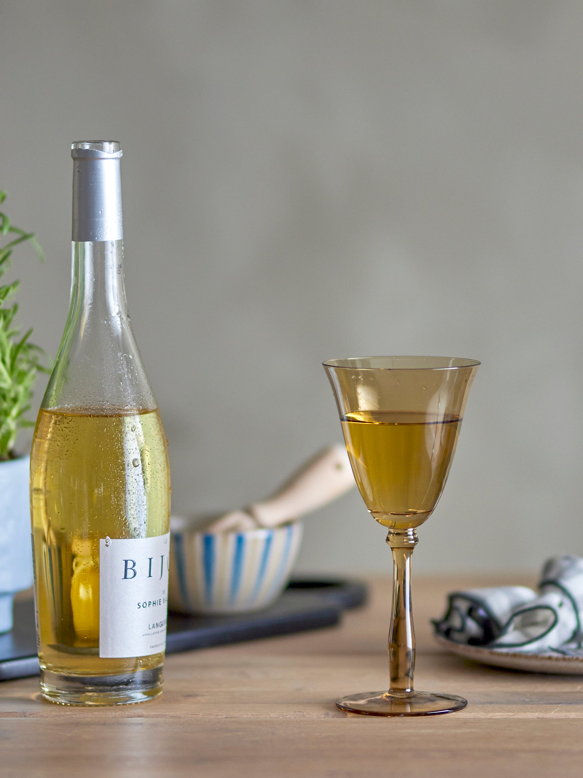 Viaja vinglass, brunt, glass