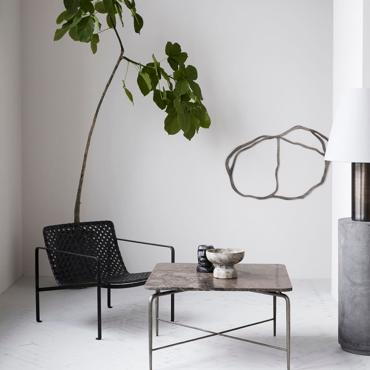 House Doctor - Salongbord, Firkantet, Brun - l: 80 cm, b: 80 cm, h: 45 cm