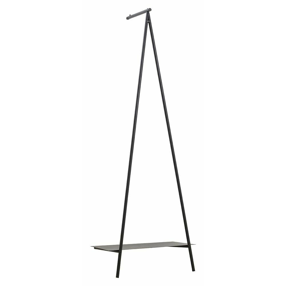 Ravi garderobeskap i jern - 180x64 cm - svart
