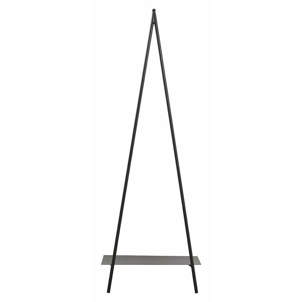 Ravi garderobeskap i jern - 180x64 cm - svart
