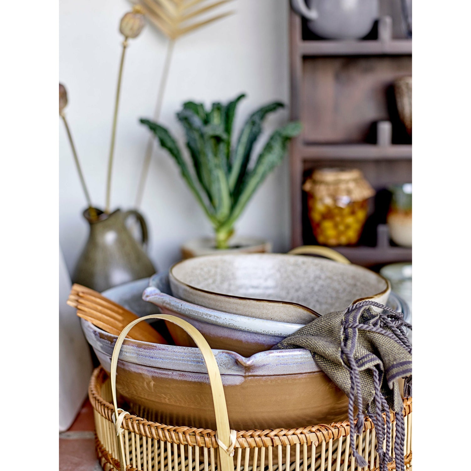 Bloomingville Evora Bageskål, Natur, Stentøj - Bloomingville - DesignGaragen.dk