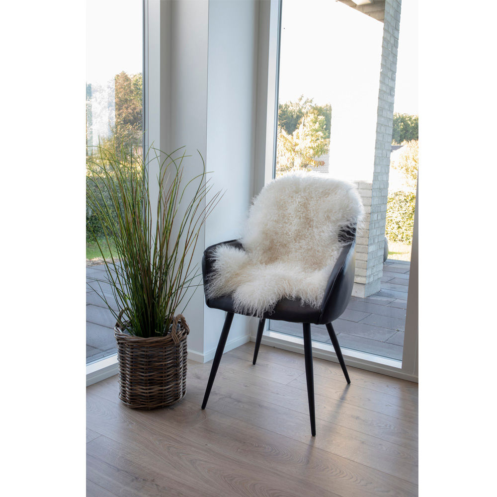 Mongolsk skinn - Mongolsk skinn, natur, 50x90 cm