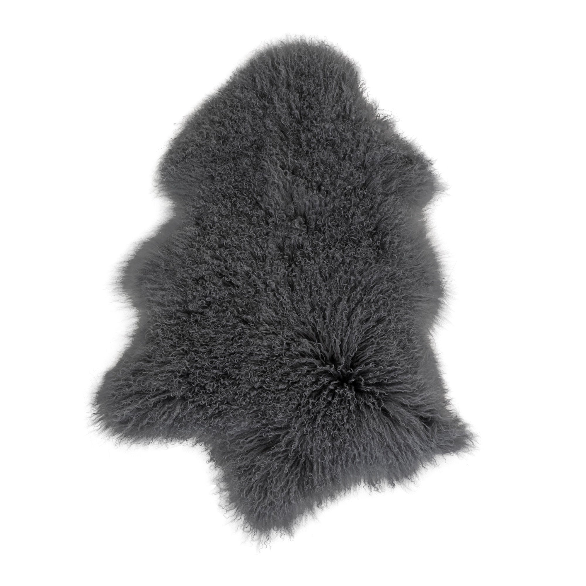 Mongolsk skinn - Mongolsk skinn, grått, 50x90 cm