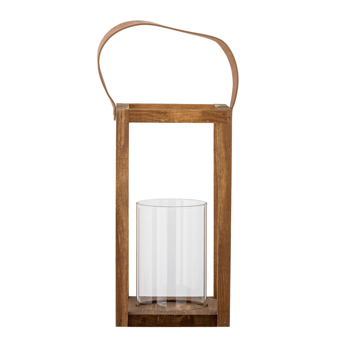 Bloomingville Lyra Lantern m/glass, natur, fyr