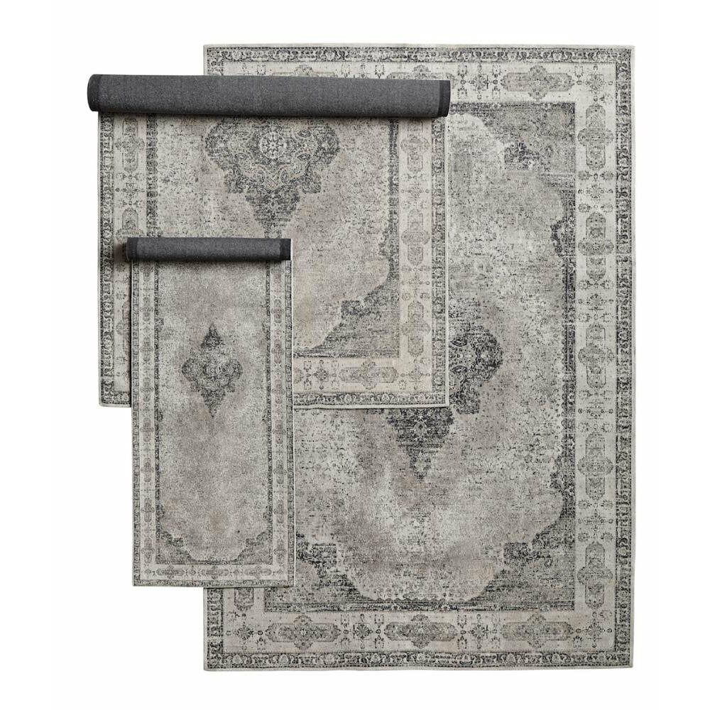 Venus Woven Cotton Teppe - 200x290 - Grå