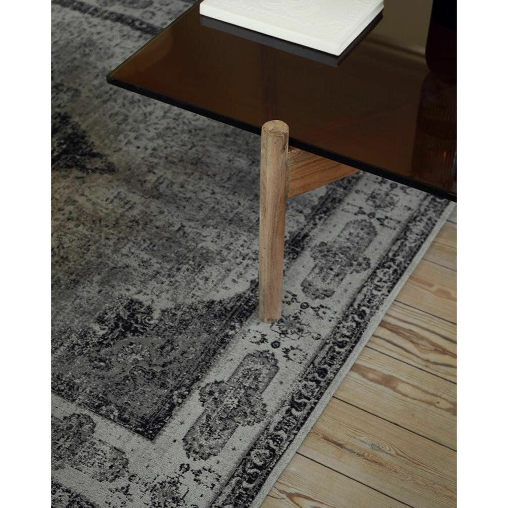 Venus Woven Cotton Teppe - 200x290 - Grå