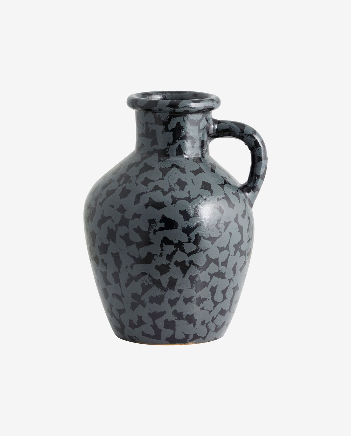 Batam vase, glasert - svart