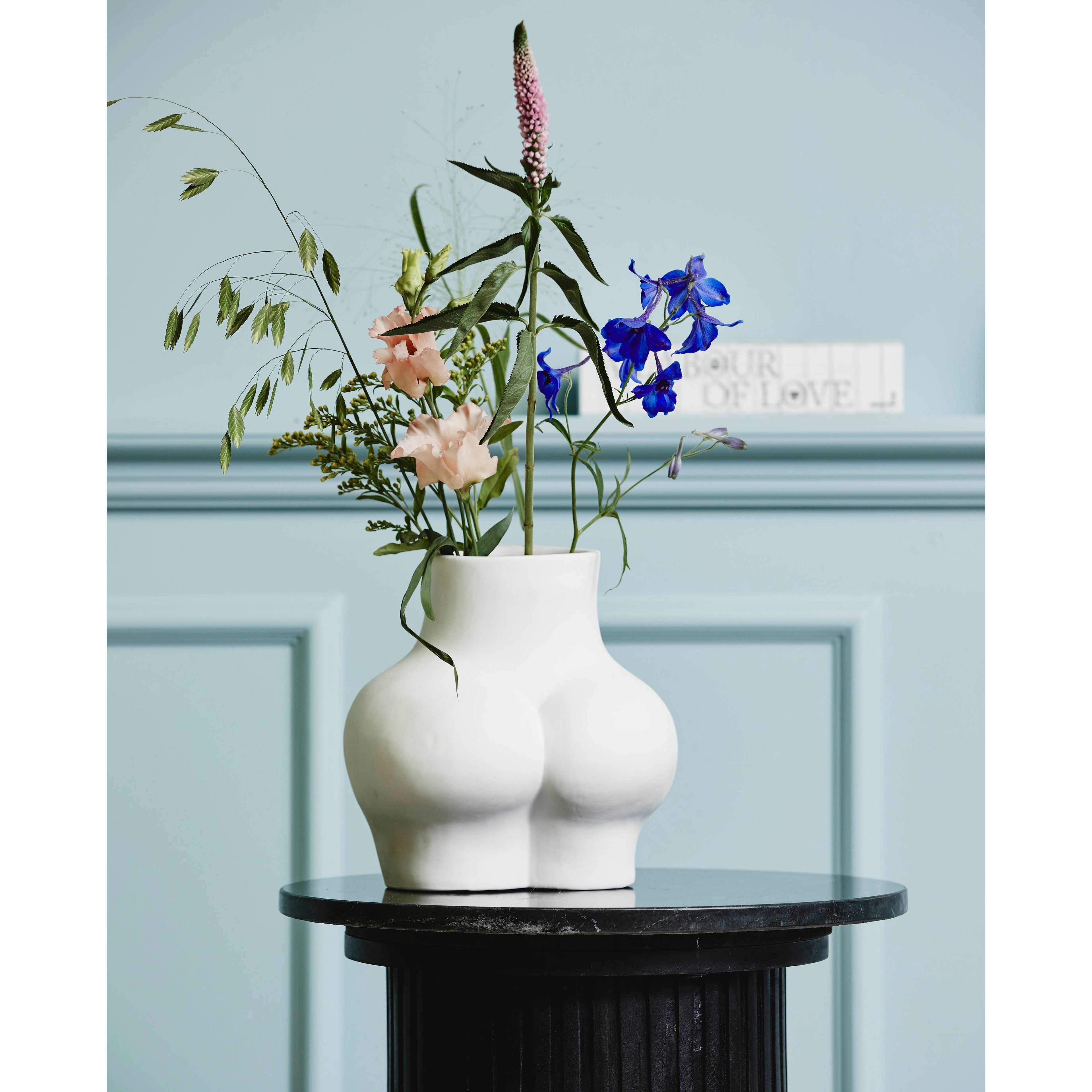 Avaji underkropp - Vase i keramikk - H23 cm - hvit