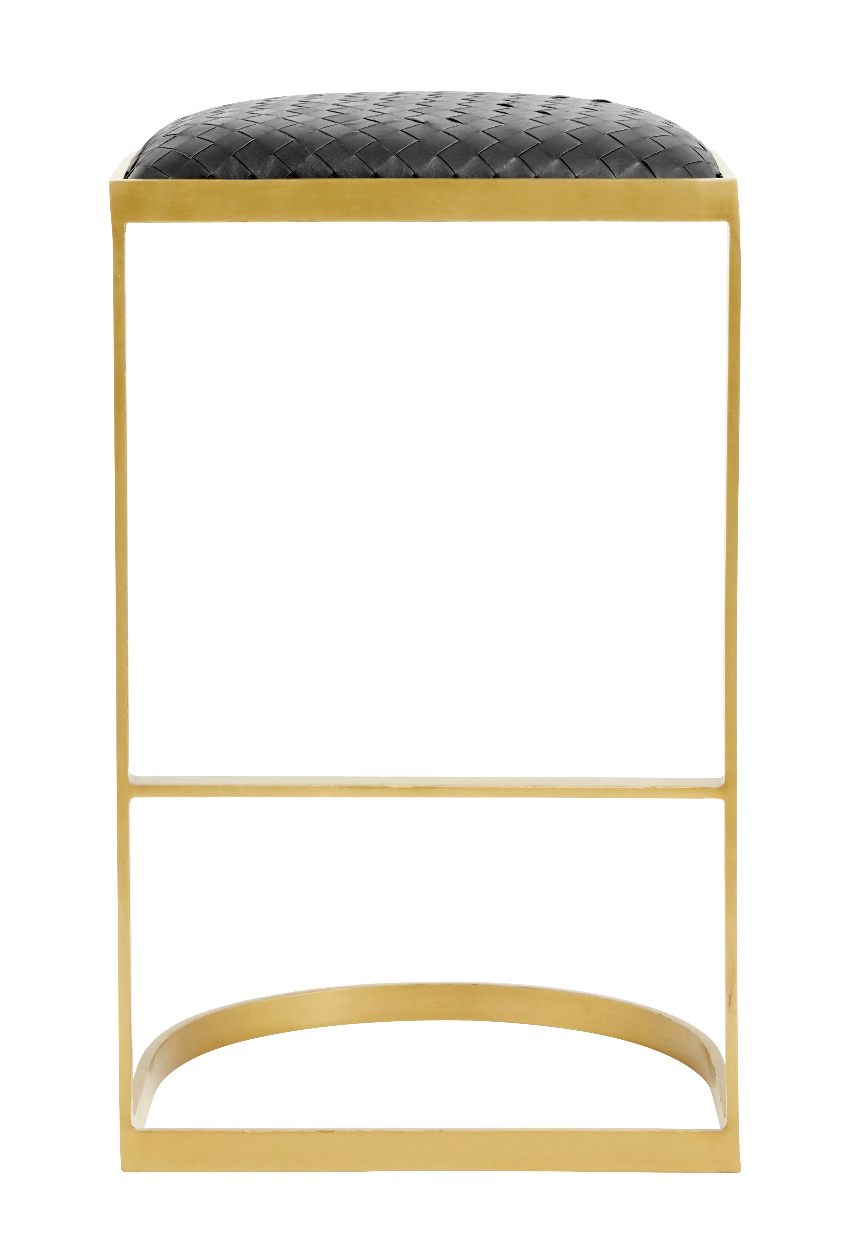 Nordal A/S EA barstol, sort vevd/gylden