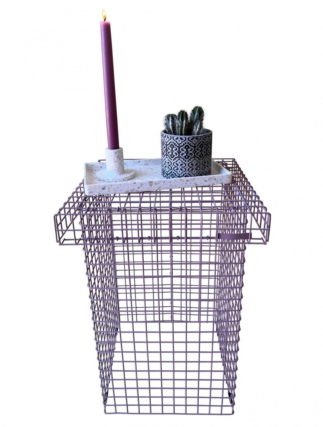 Kalager Design Wire Stool, Pastell Violet