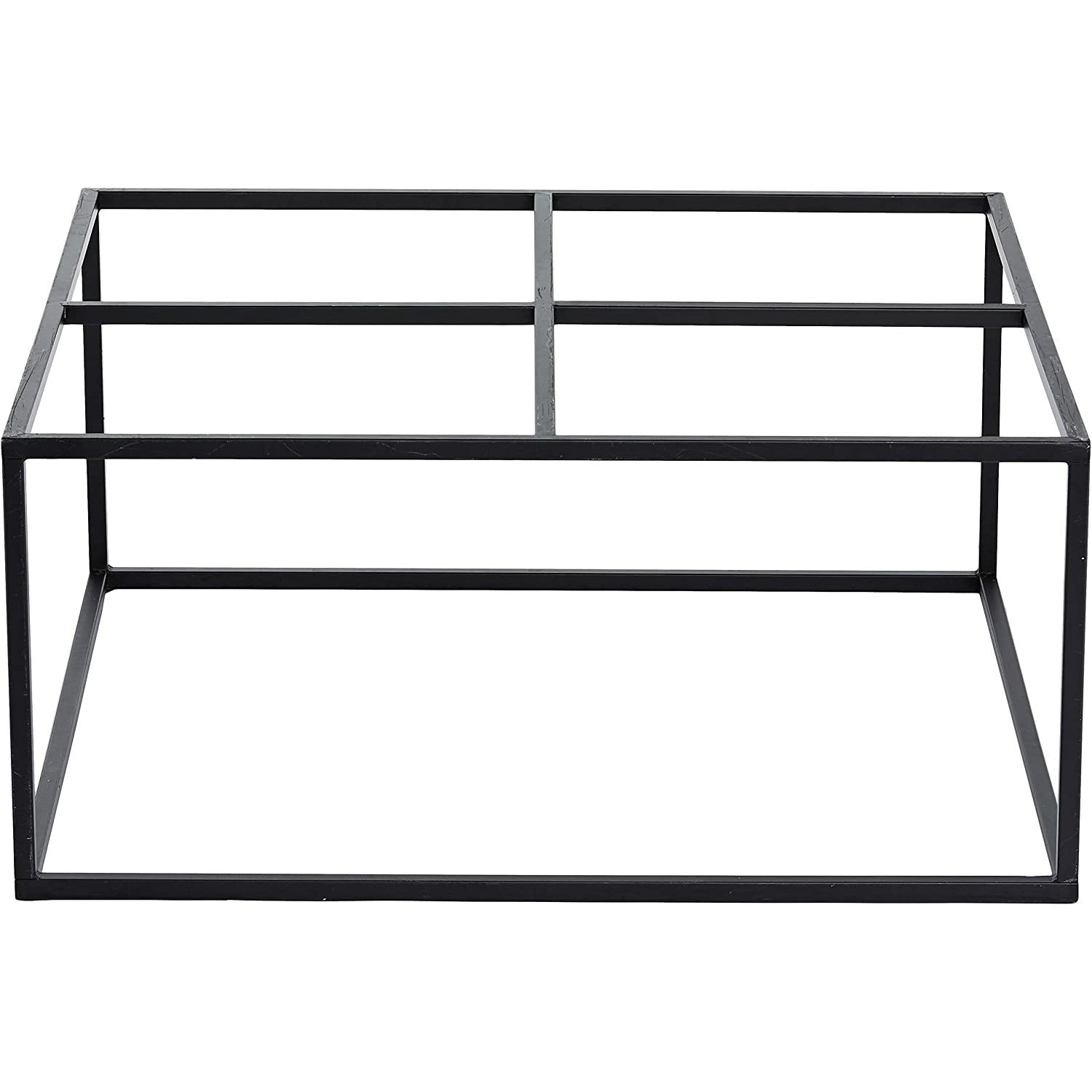 Huslegebordramme, matt svart, 100x100 cm, h.: 45 cm