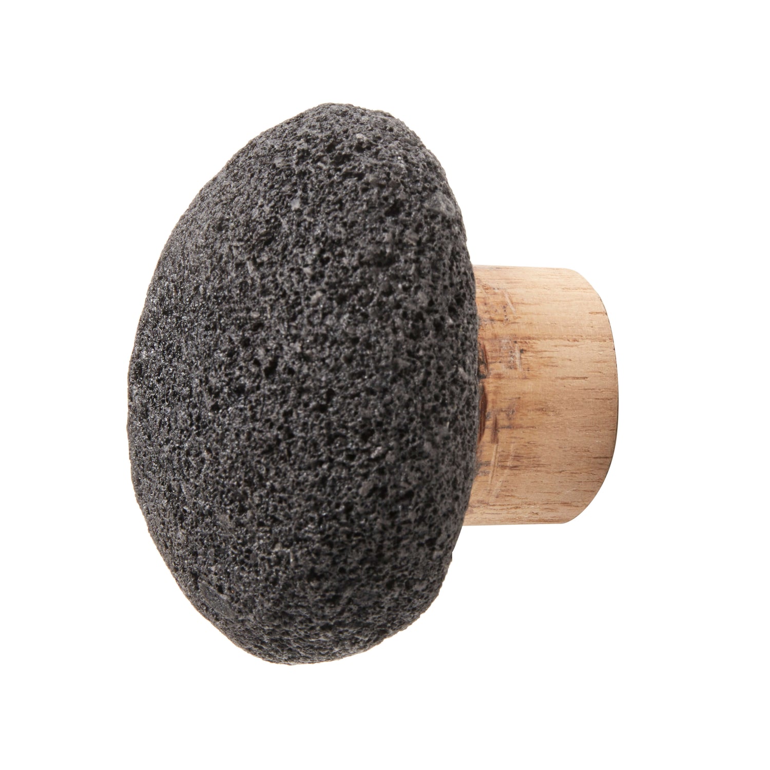 Knage Crust S - Mat sort - Lava sten - W: 6 H: 6 D: 6 cm - Muubs - DesignGaragen.dk