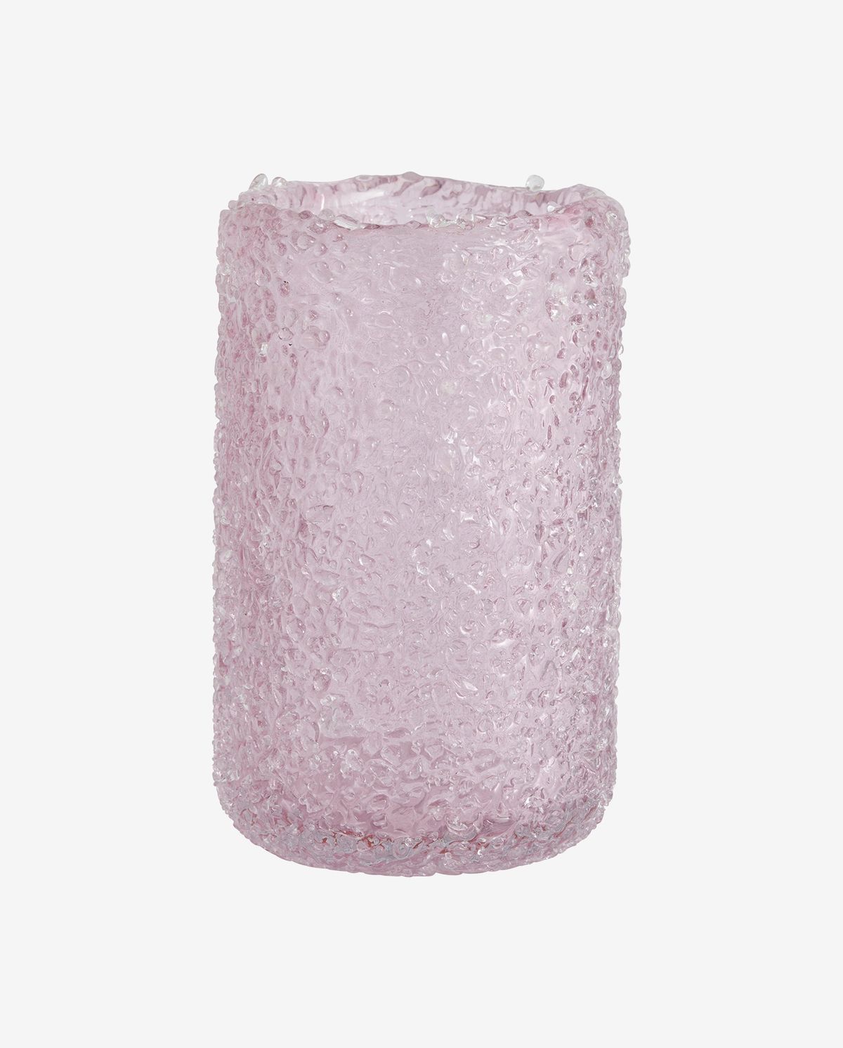 Clyde glassvase - H19,5 cm - rosa