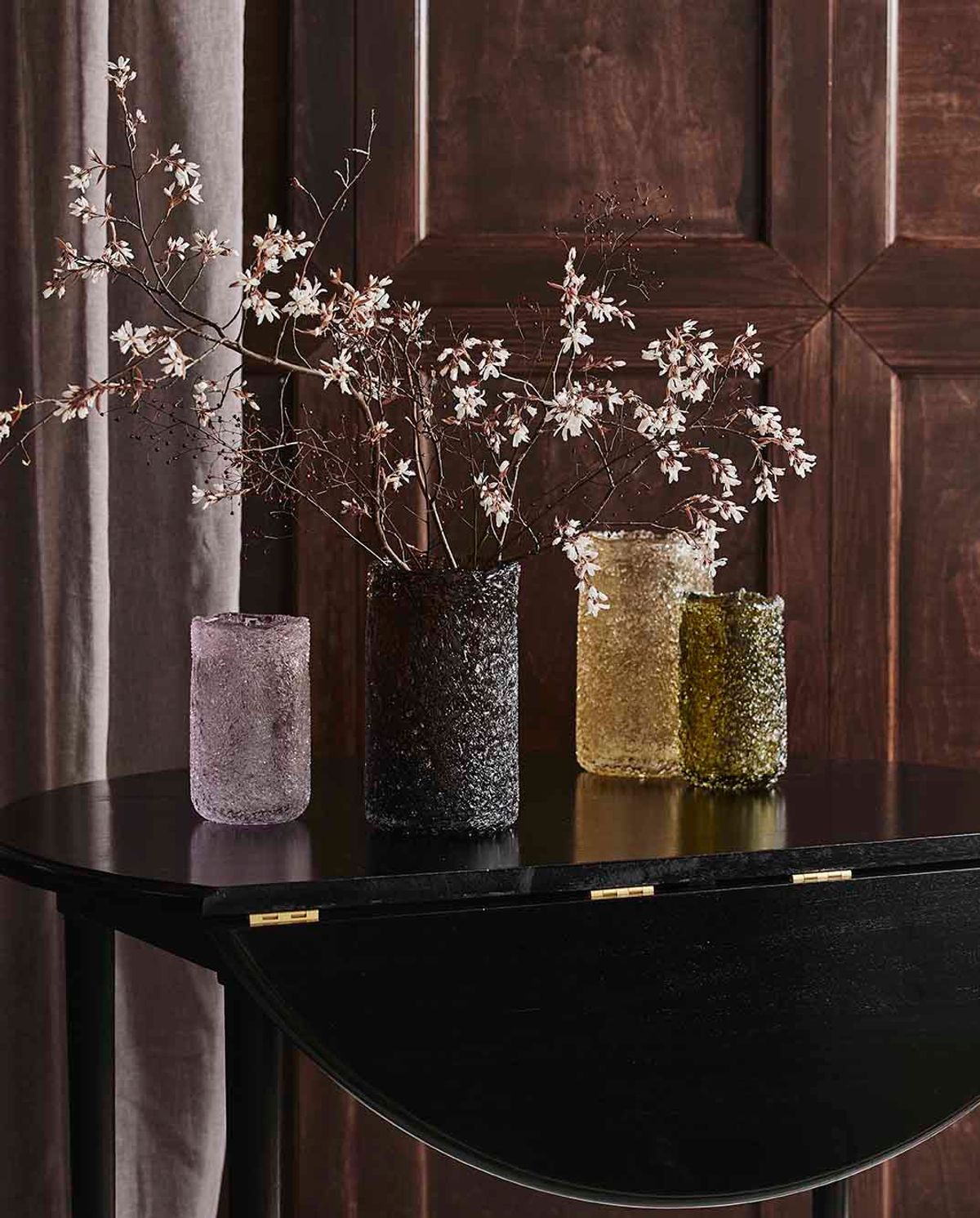 Clyde glassvase - H25 cm - Rav Yellow