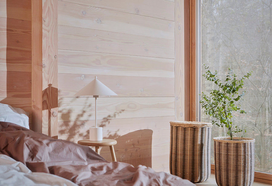 Oyoy levende stripet vaskeri - natur / svart