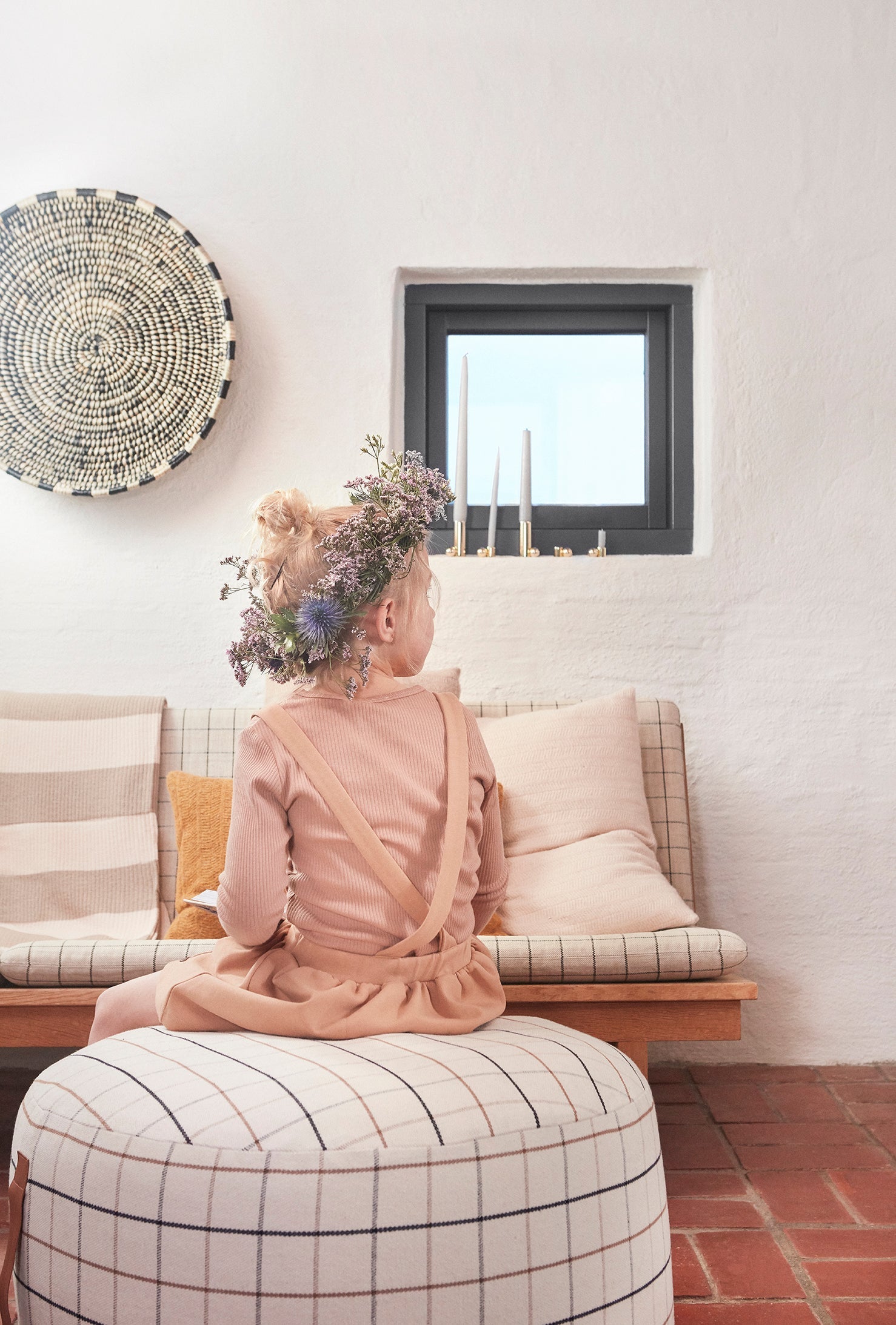 Oyoy Living Terned Puf - stor - Roal hvorfor