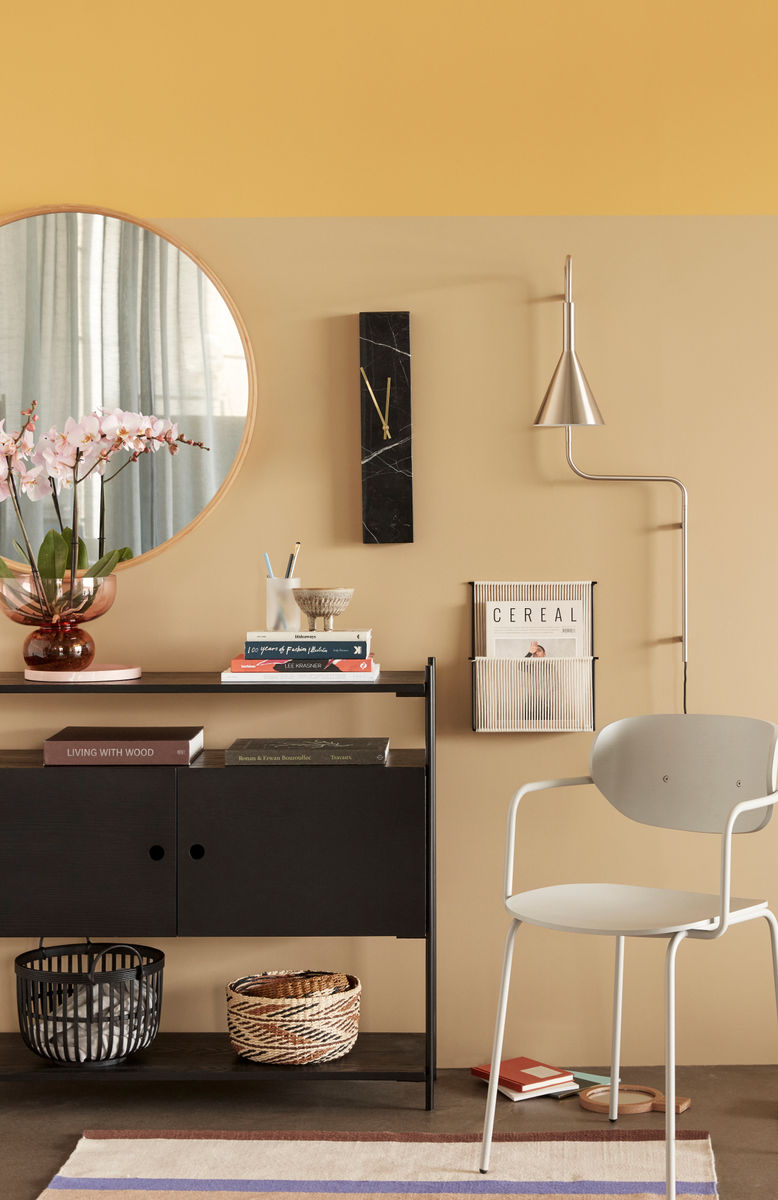 Hübsch tau vegglampe nikkel