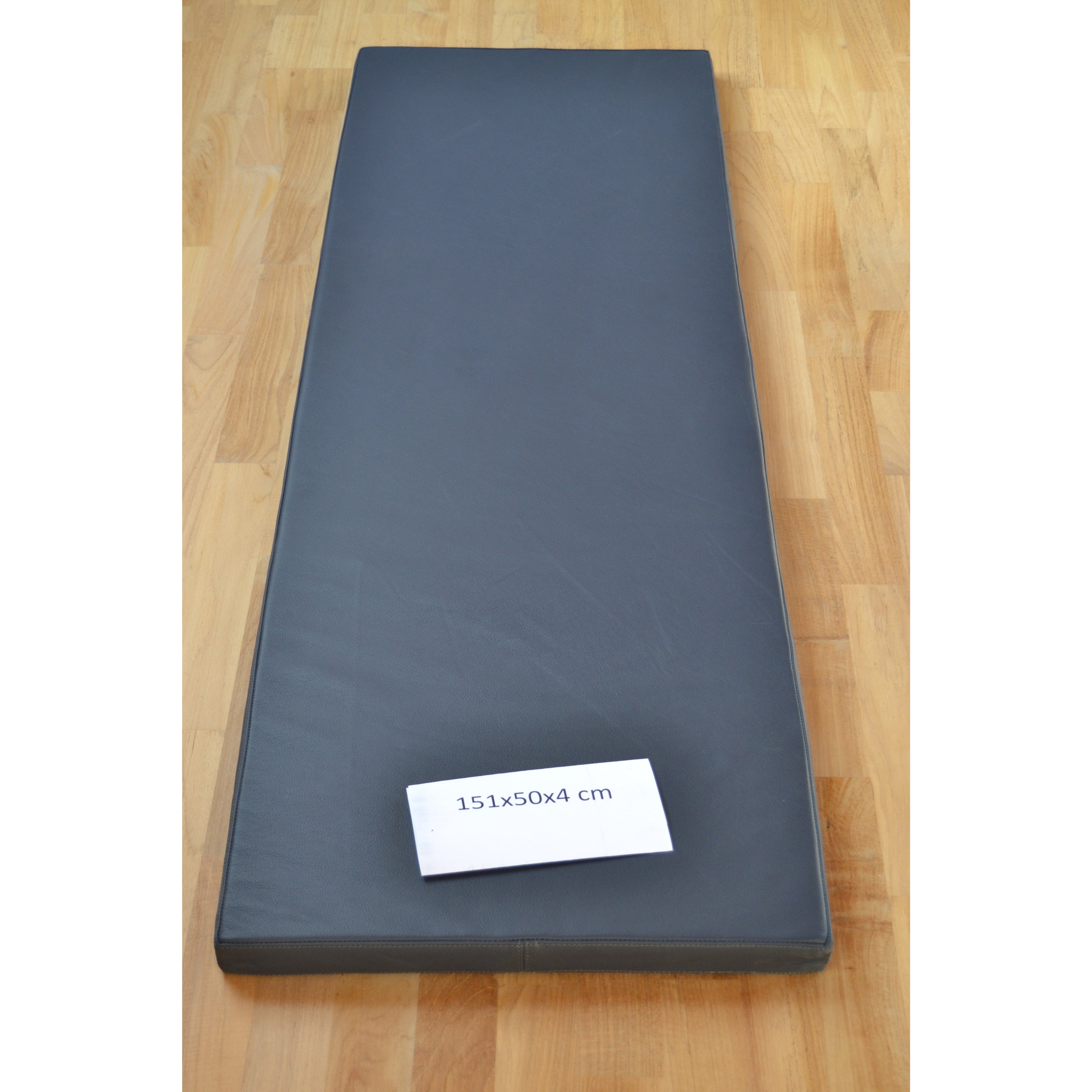 Navy/mørkeblå skinnpute 161x50x4 cm