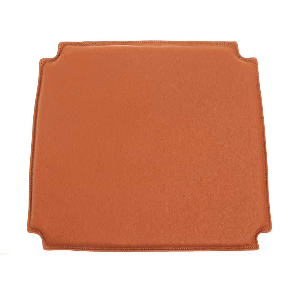 Luksus cognac læderhynde til Erik Jørgensen J151 stolen - Hynder til FDB Mikado J152 stolen - DesignGaragen.dk