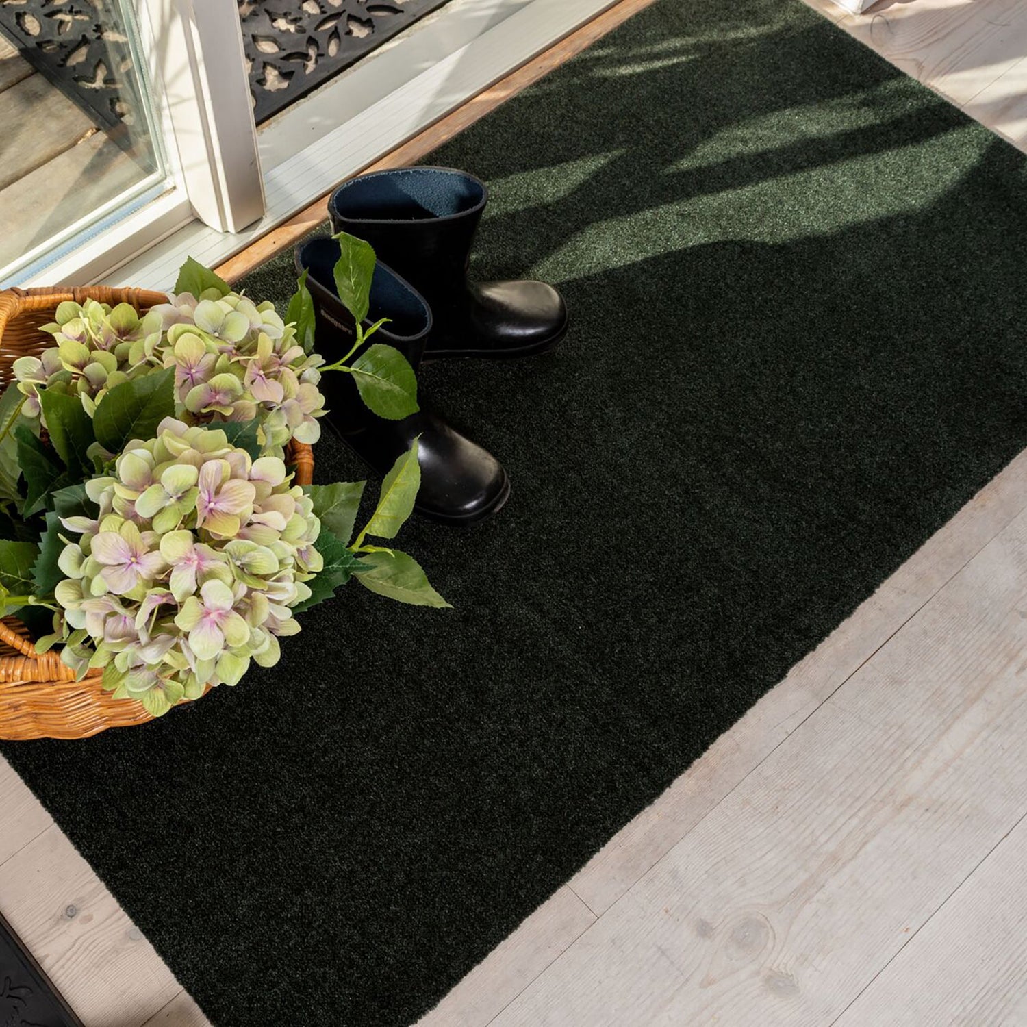 GULVMÅTTE 67 x 120 cm - UNI COLOUR/DARK GREEN - Tica Copenhagen - DesignGaragen.dk