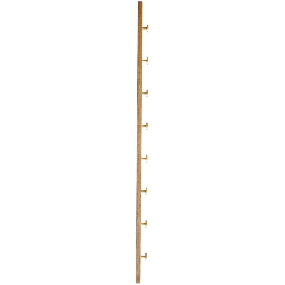 OAK Knagerække Egetræ Med Messing Knager - 100 cm - MOUD HOME - DesignGaragen.dk