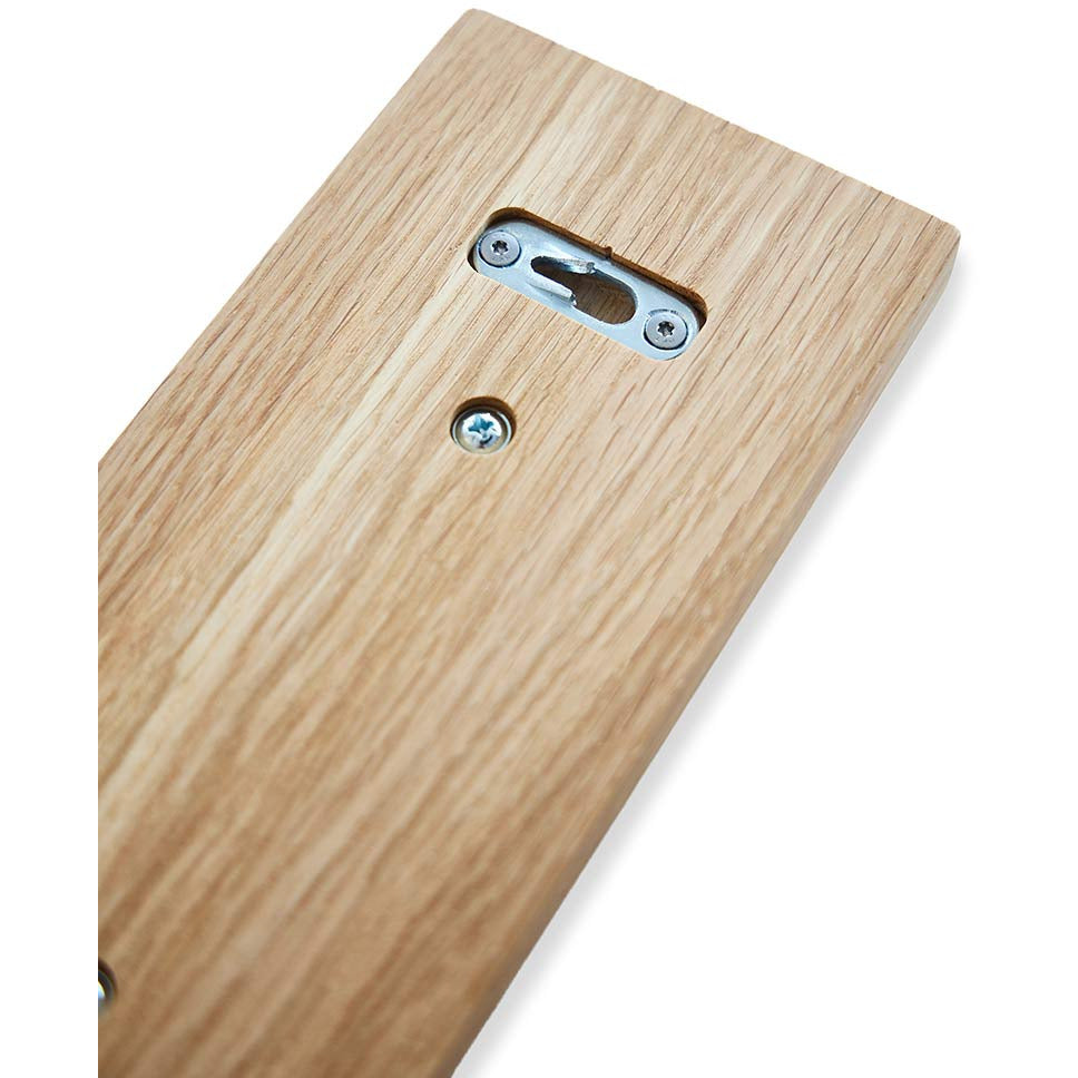 OAK Knagerække Egetræ Med Messing Knager - 70 cm - MOUD HOME - DesignGaragen.dk