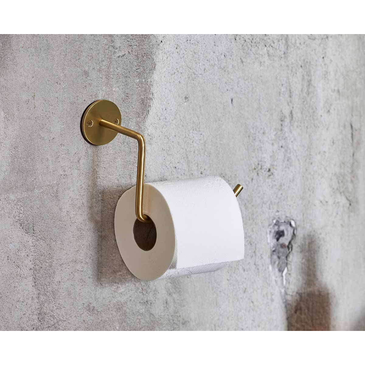 WALL Toiletrulleholder - messing - MOUD HOME - DesignGaragen.dk
