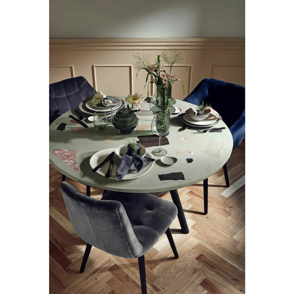 Nordal Terrazzo Round salongbord - Ø76 cm - pistasjgrønn