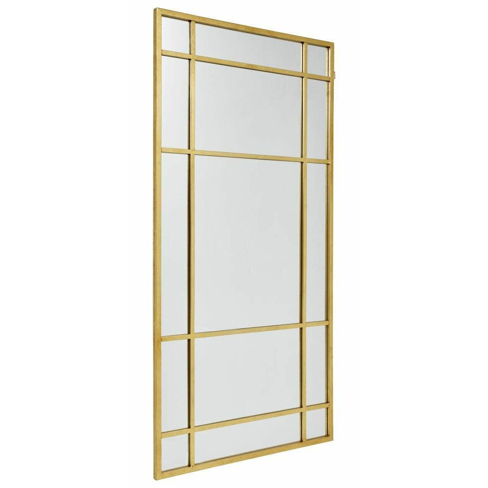 Spirit Mirror med jernramme - 204x102 cm - Gullfinish