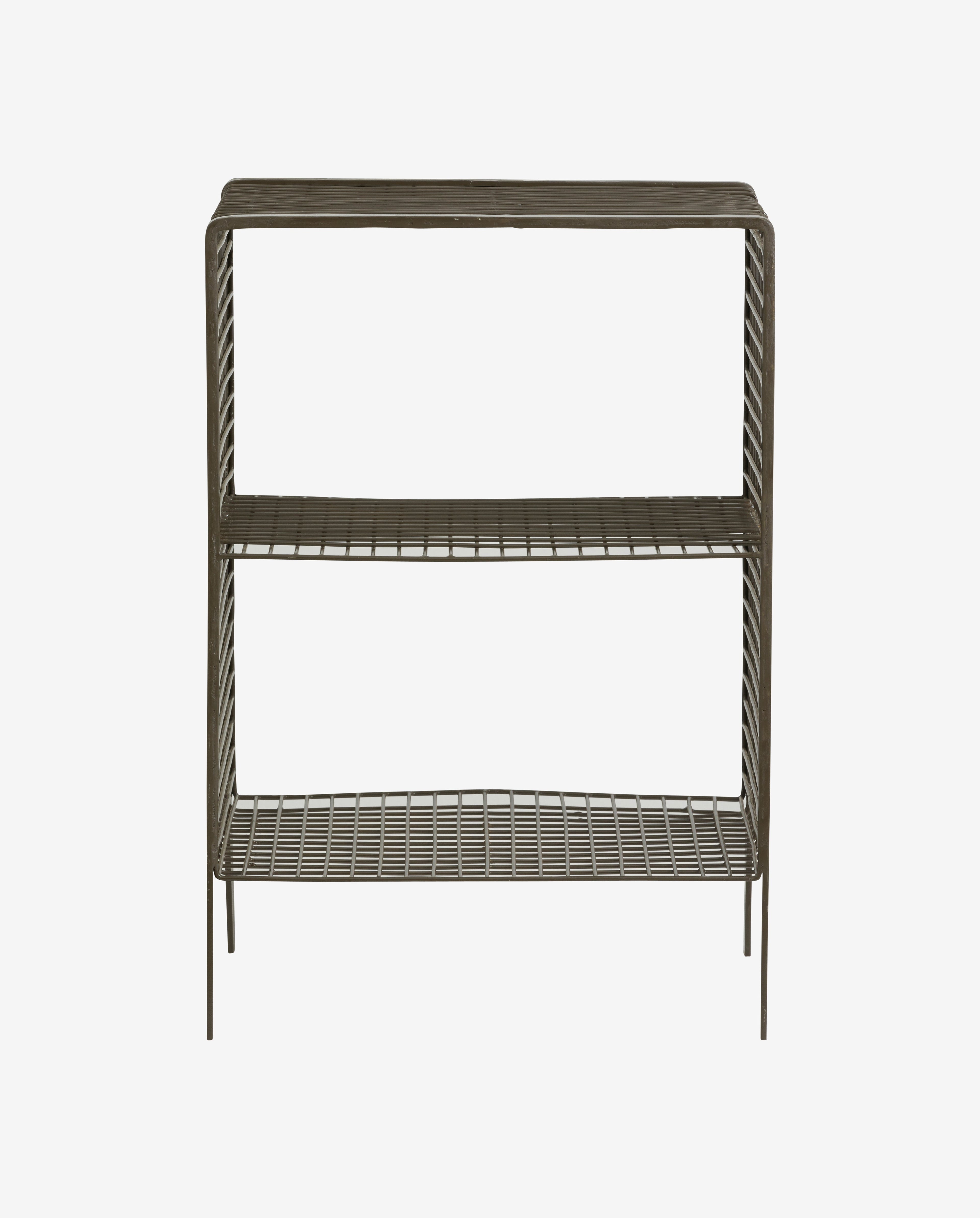 Tuo nattbord/sidebord i jern - 40x30 cm - olivengrønn