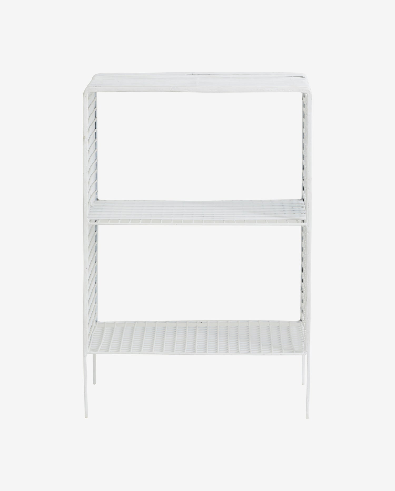 Tuo nattbord/sidebord i jern - 40x30 cm - hvit