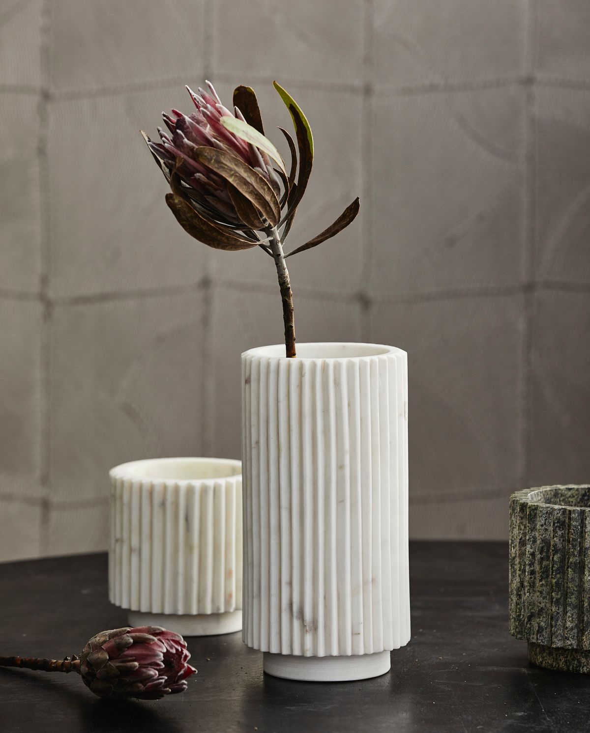 Loon Herbal Pot - Hvit marmor