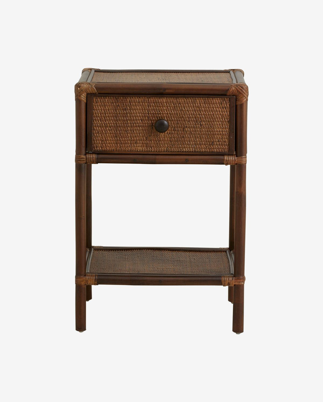 Hayes sidebord/nattbord i Rattan - Brown