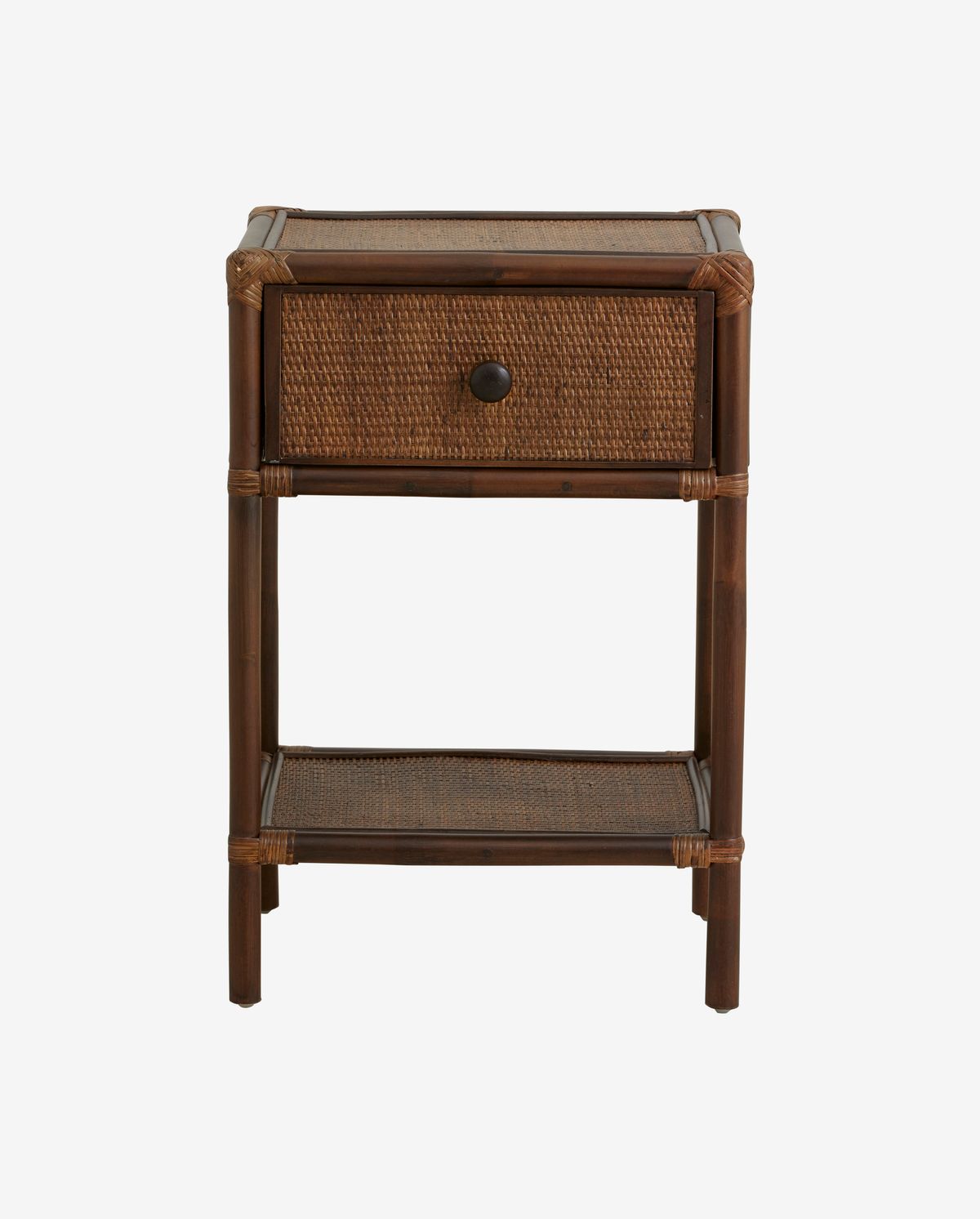 Hayes sidebord/nattbord i Rattan - Brown