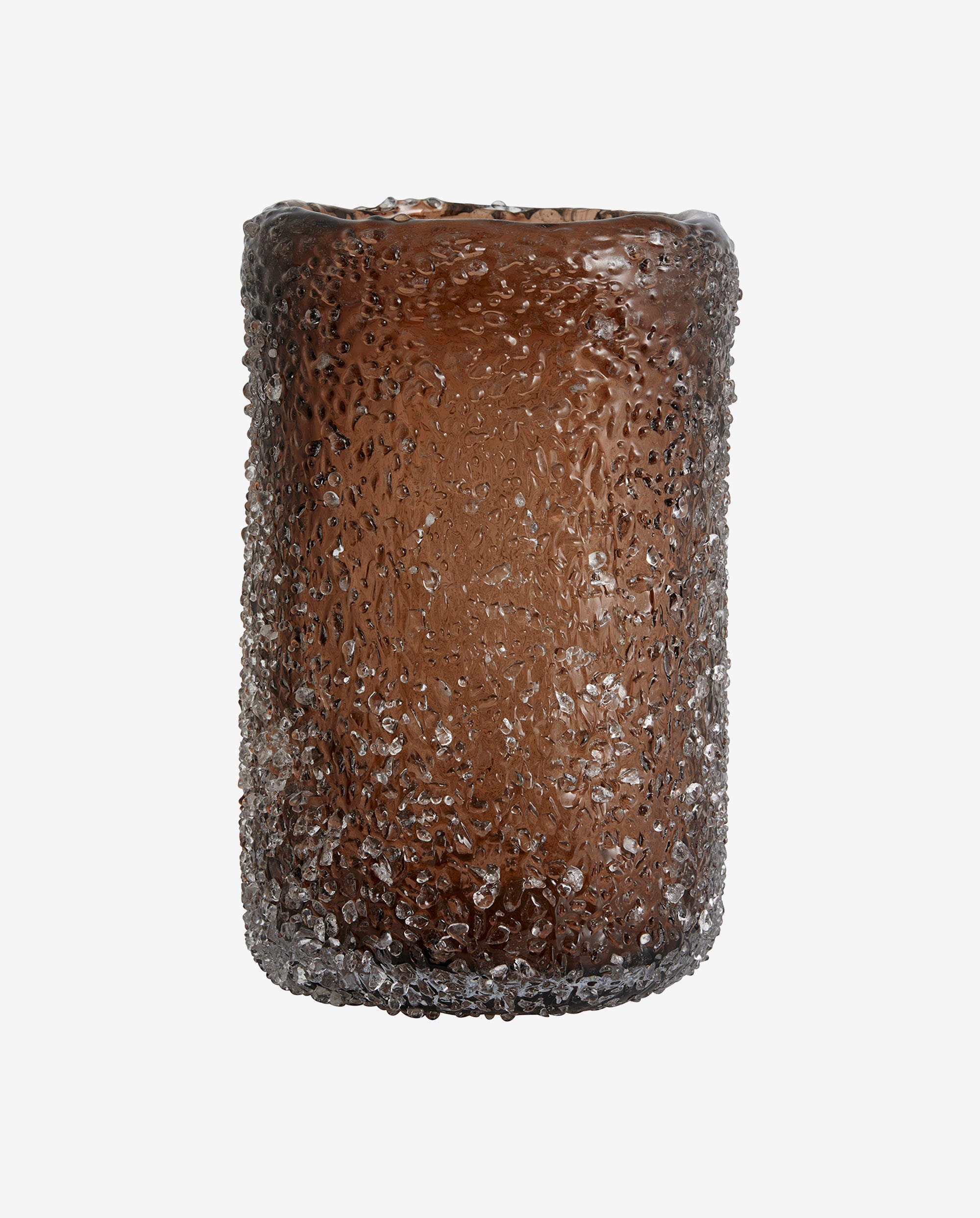 Clyde glassvase - H25 cm - brun