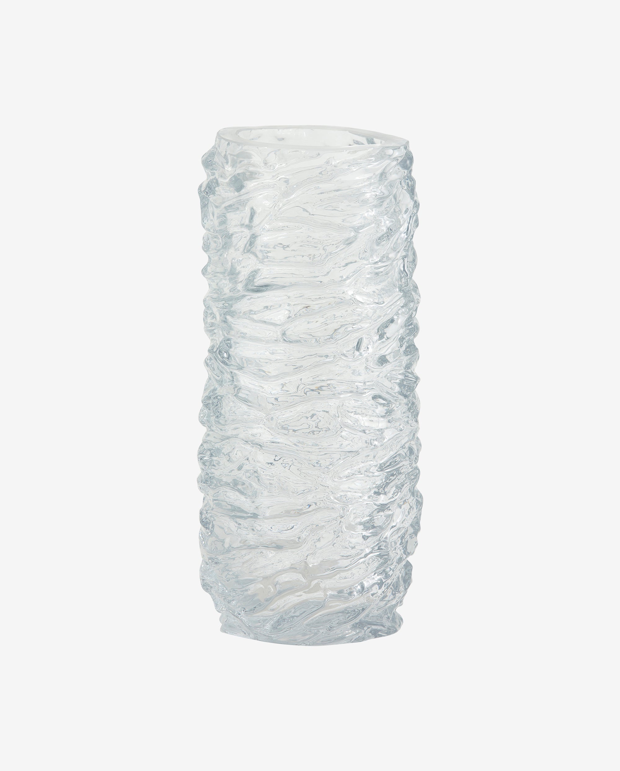 Maio glassvase - H28 cm - klart glass