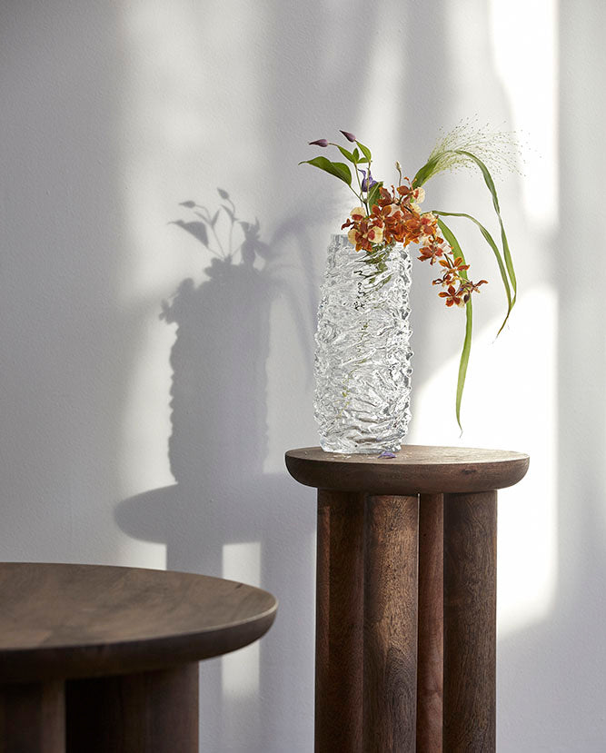 Maio glassvase - H28 cm - klart glass