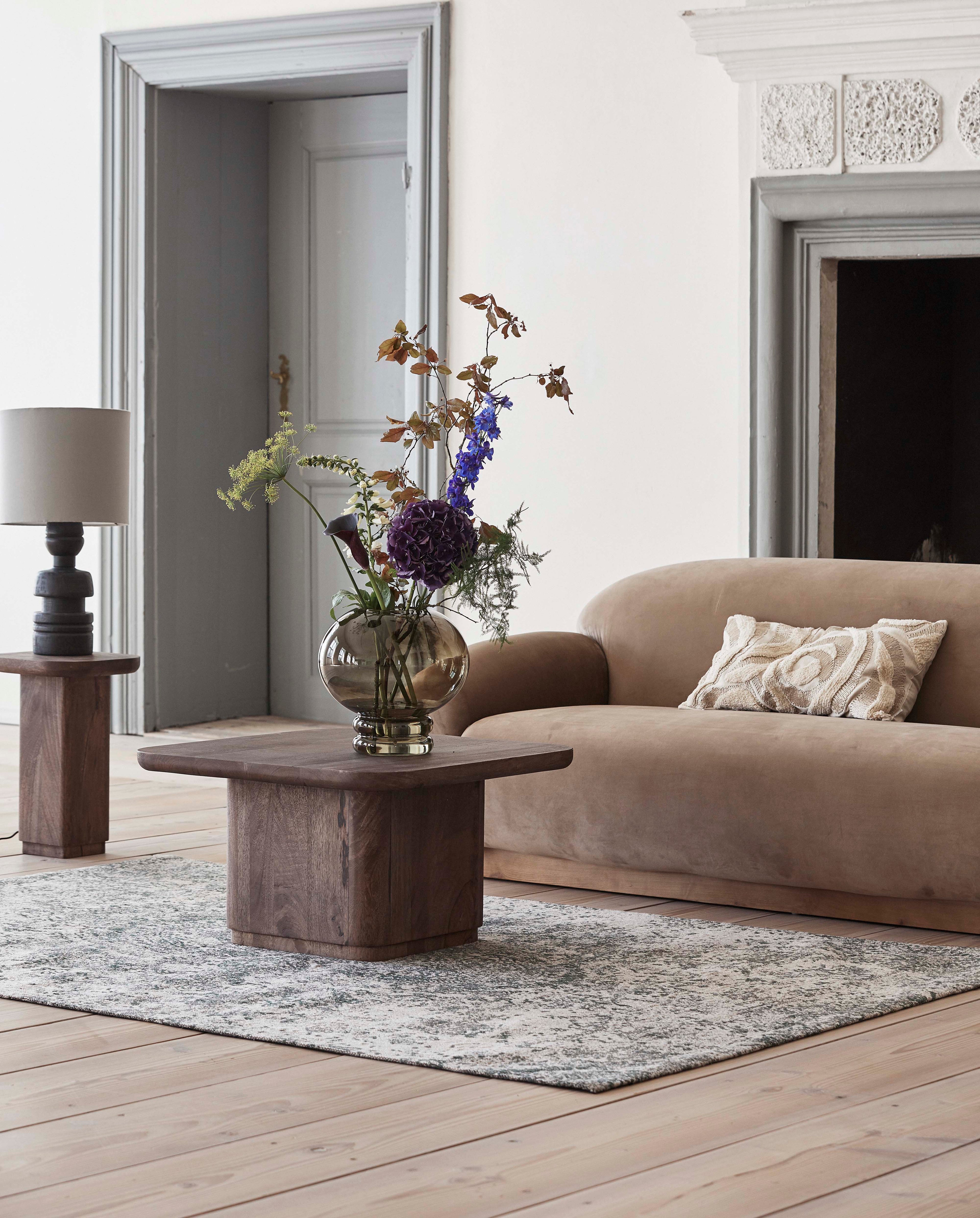 Aria Jacquard vevd teppe - 160x240 cm - grønn/beige