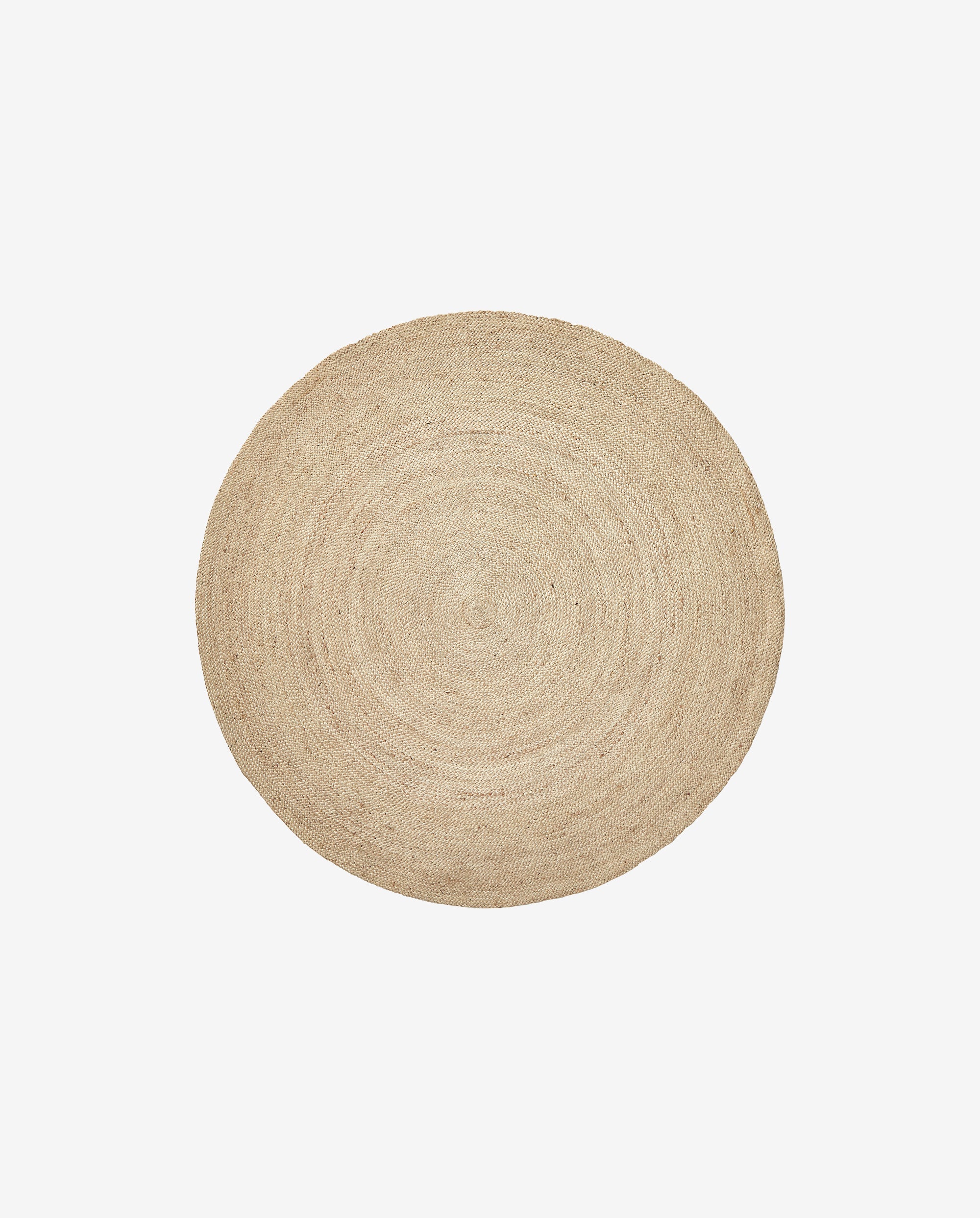 Rundt teppe i jute - Ø150 cm - natur