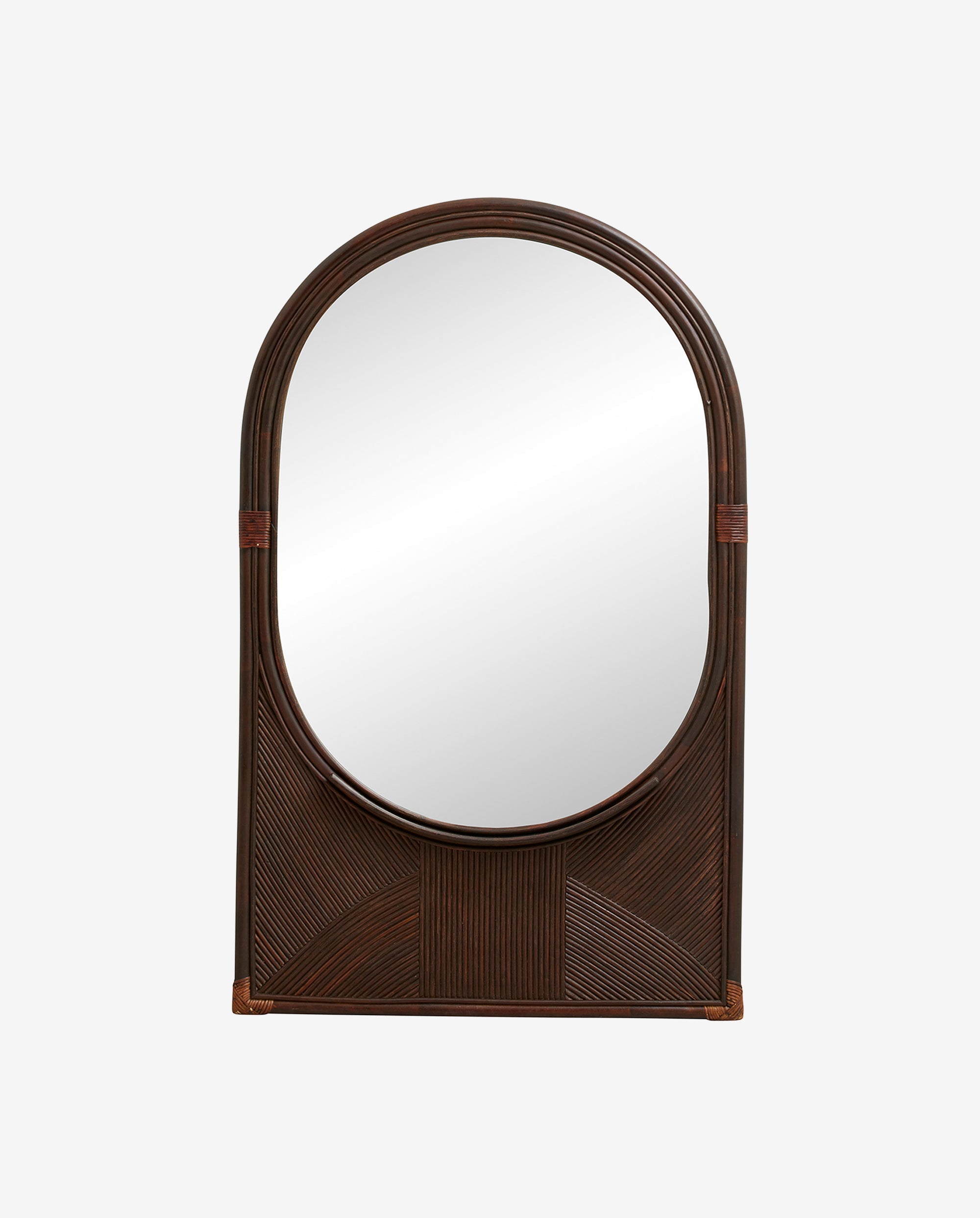 Tura Mirror med treramme - 140x85 cm - brun