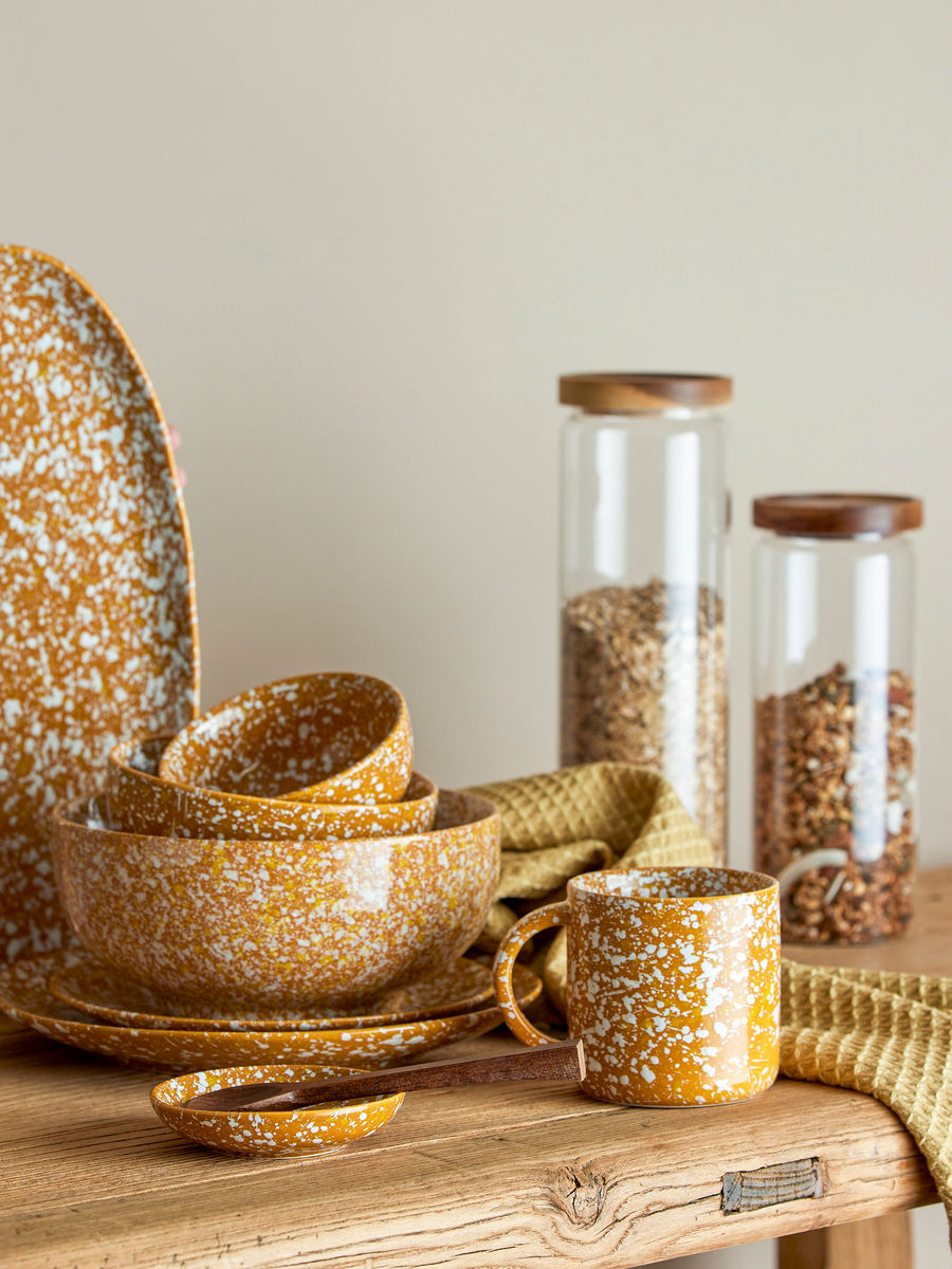 Bloomingville Carmel serveringsfat, brunt, steingods