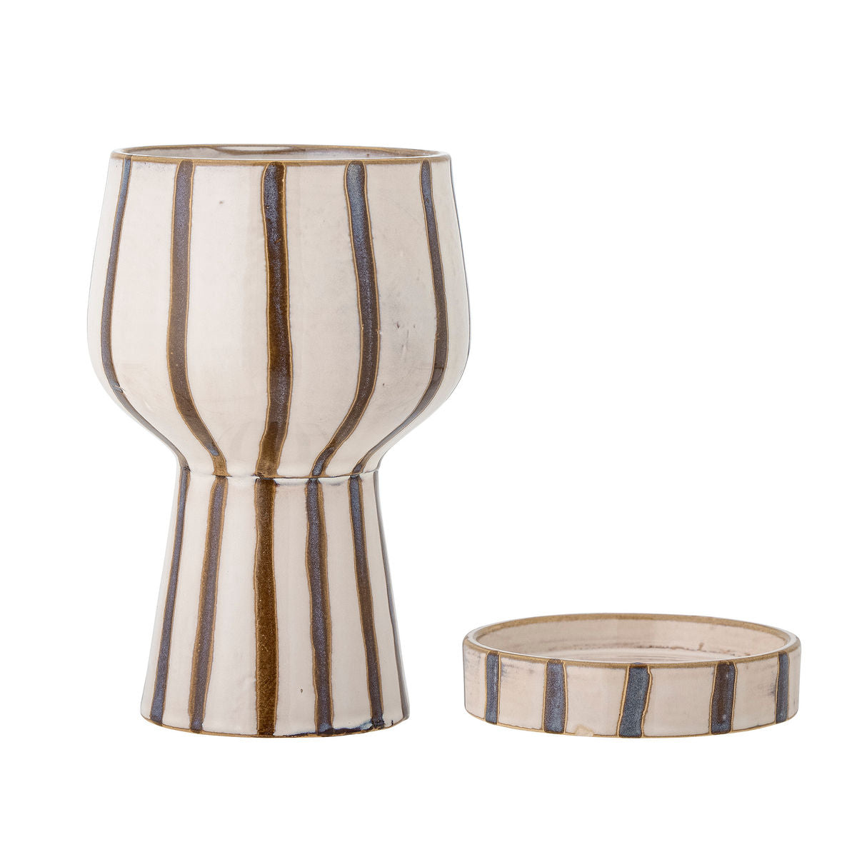 Bloomingville Agna Herbal potte huder, brunt, steingods