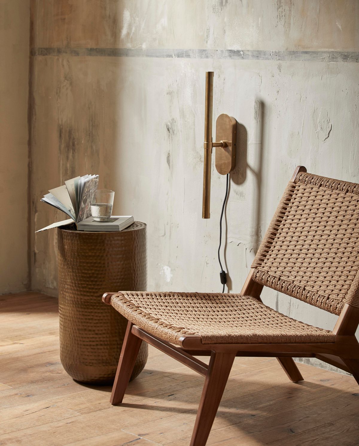 Luna Wall Lamp, S - Messing