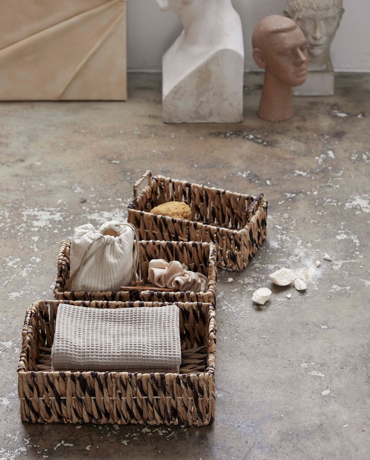 Colmar Storage Basket, sett m. 3 - Natur