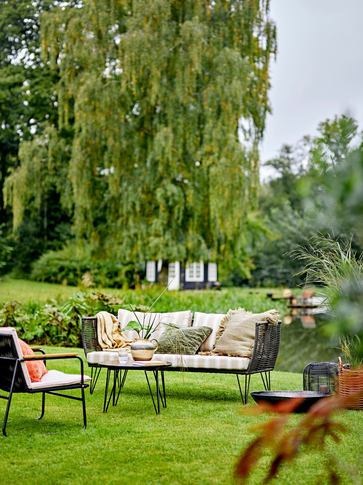 Bloomingville Mundo sofa, grønt, metall