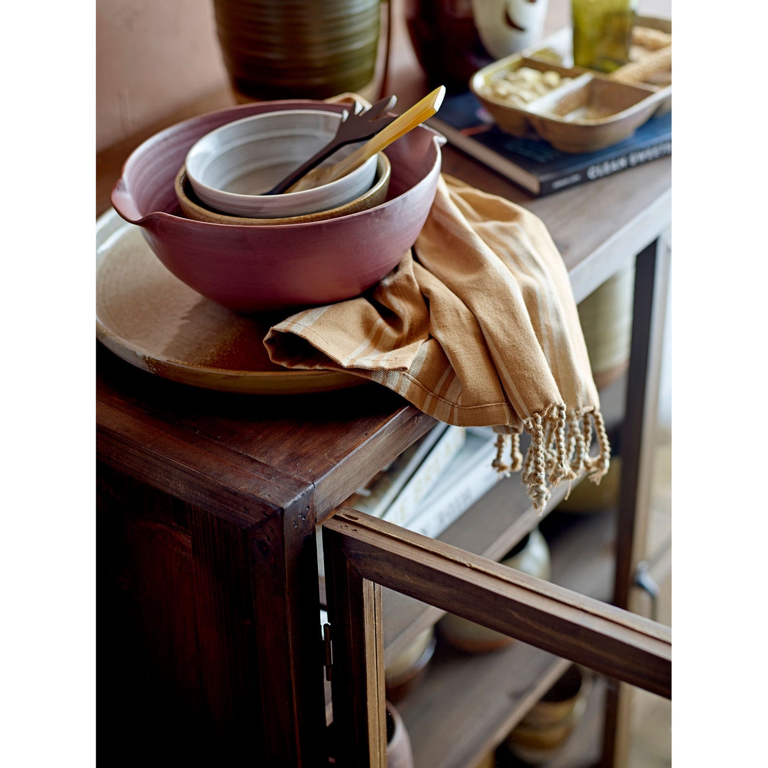 Creative Collection Dahlia Serveringsfad, Brun, Stentøj - Creative Collection - DesignGaragen.dk