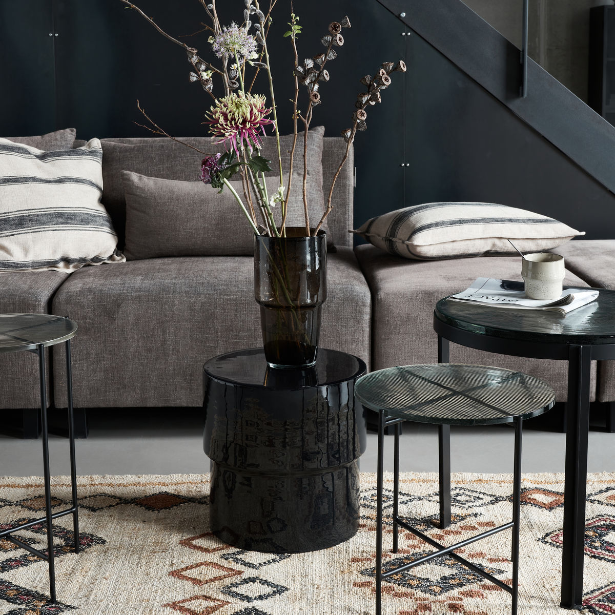 Huslege - sidebord, nivo, svart